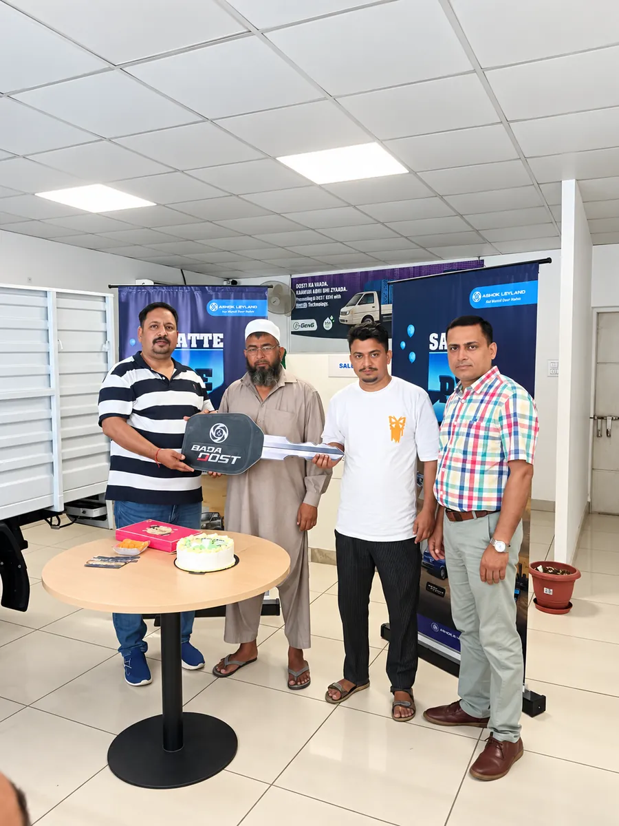 Key handover to a customer at the YA Mobility showroom in Jammu