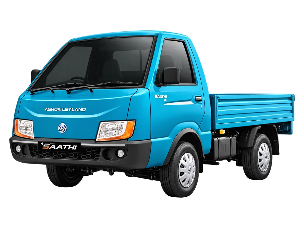 Ashok Leyland SAATHI diesel mini truck, front three-quarter view